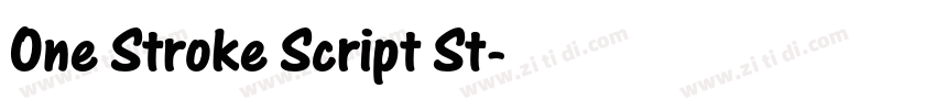 One Stroke Script St字体转换